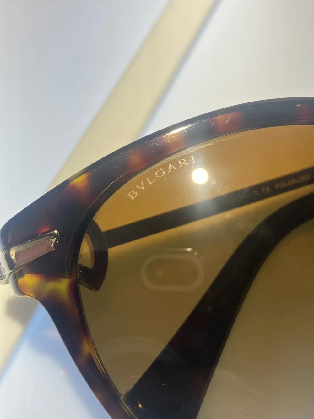 Bvlgari Tortoiseshell cat eye Sunglasses with Dark Havana Gradient Lenses GUC